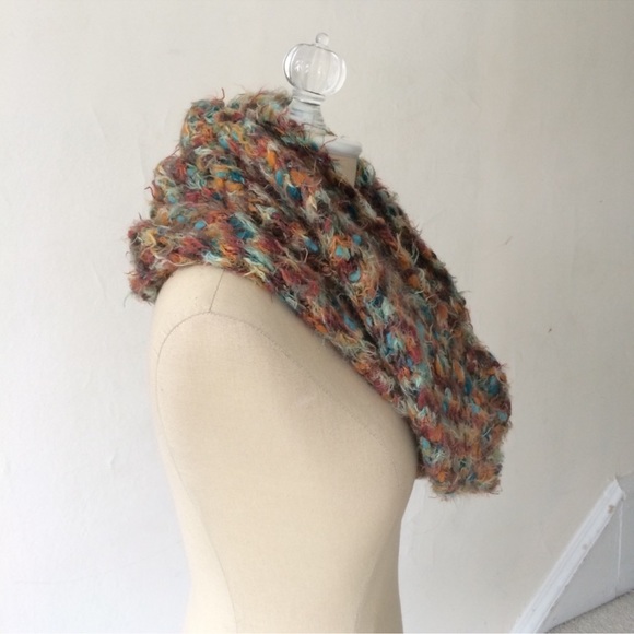 Super Soft Chunky Knit Multicolor Infinity Scarf - Picture 2 of 5